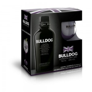 Kit Gin Bulldog 750 ml + Taça