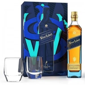 Whisky Johnnie Walker Blue Label 750 ml + 2 Copos