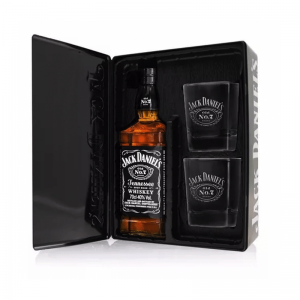 Kit Whisky Jack Daniel's Lata 2 Copos 750 ml