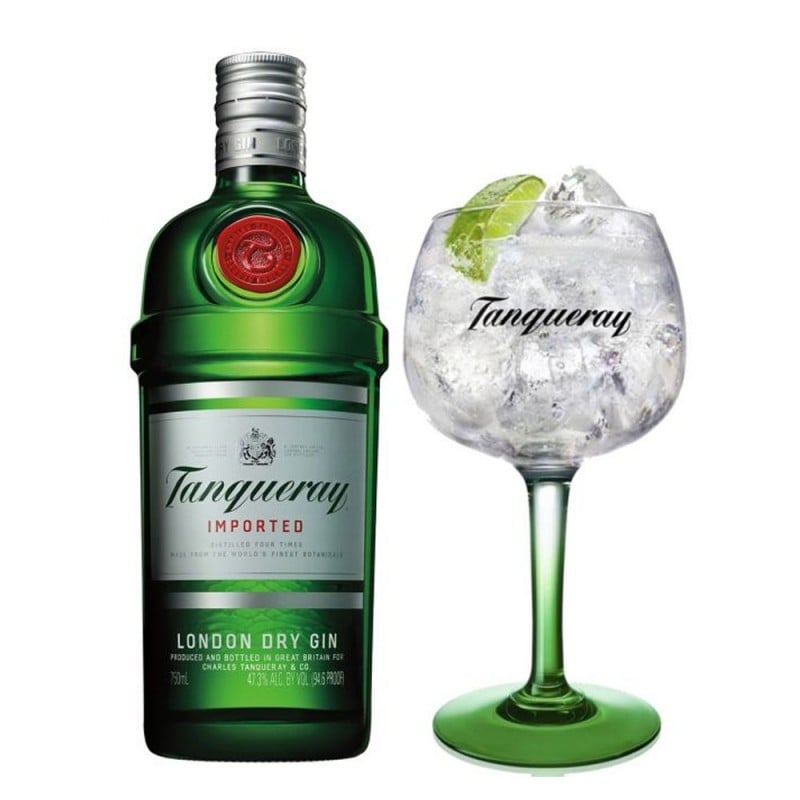 Kit Gin Tanqueray 750 ml + Taça Oficial