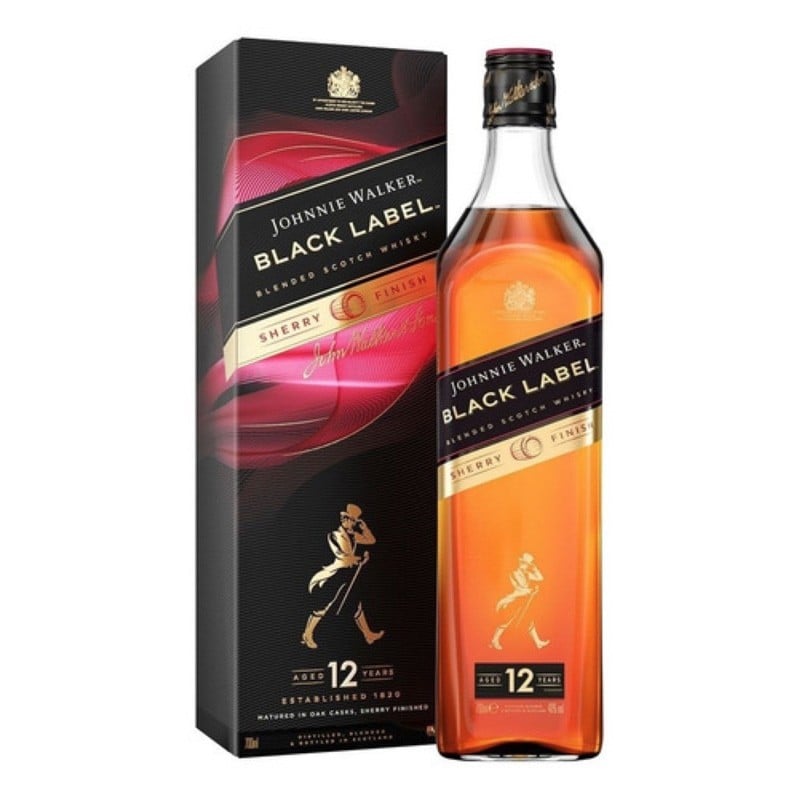 Whisky Johnnie Walker Black Label Sherry Finist 1000 ml na Bebida Online